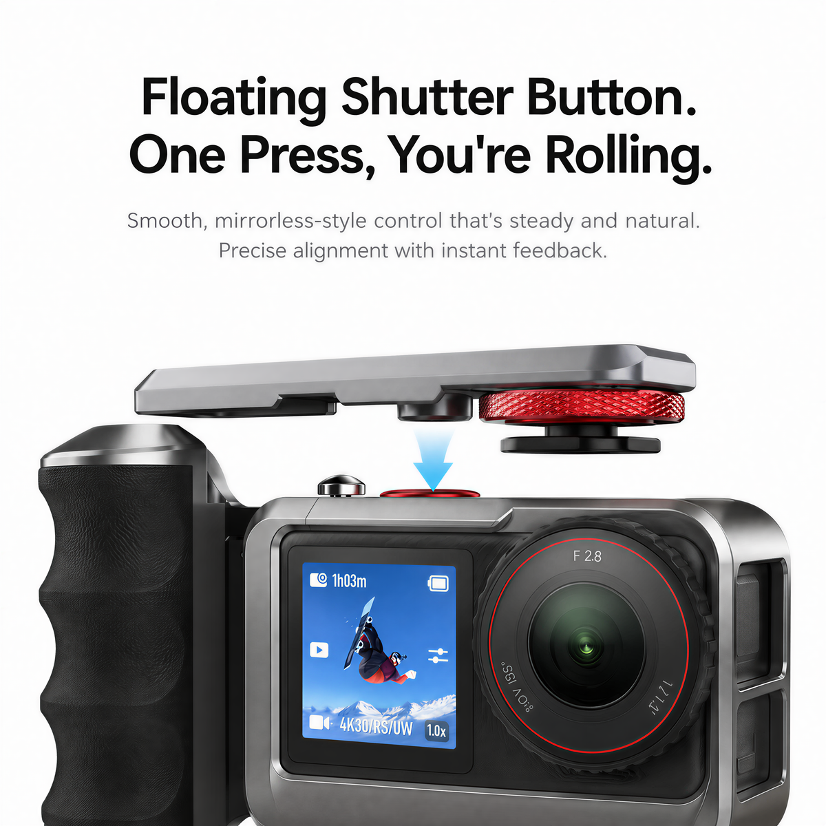xkodak Street Photography Rig & Handgrip Kit for DJI Osmo Action 5 Pro / 4 / 3