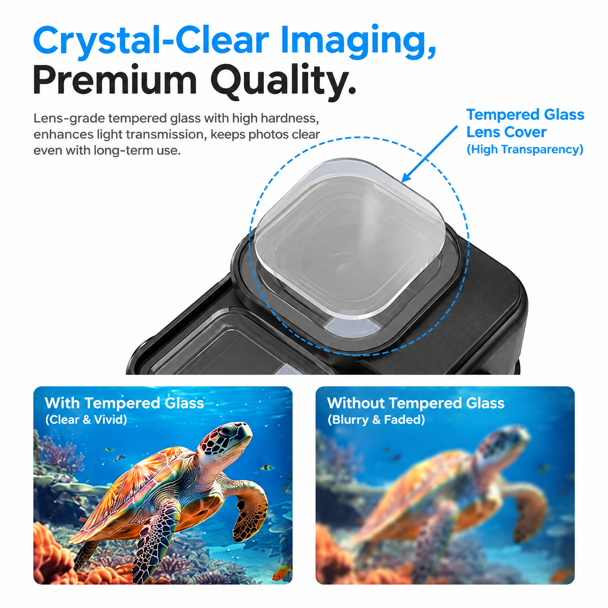 Waterproof Diving Housing Case for Insta360 Ace Pro 2 | Heavy-Duty Metal Underwater Cover