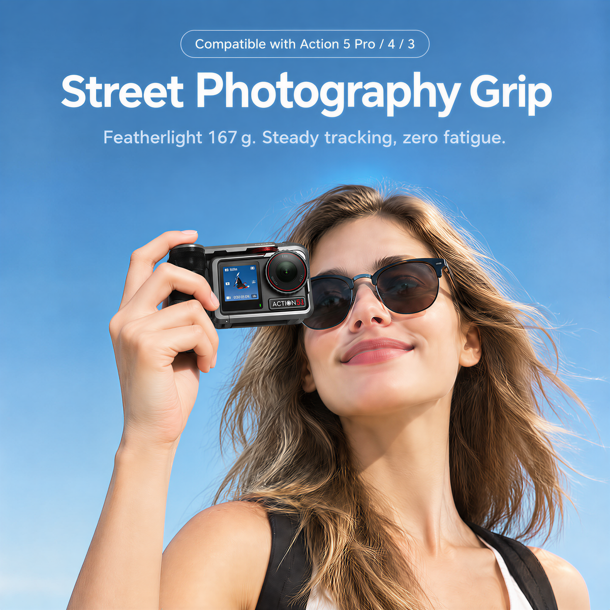xkodak Street Photography Rig & Handgrip Kit for DJI Osmo Action 5 Pro / 4 / 3