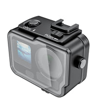 xkodak 60m/196ft Aluminum Alloy Waterproof Housing Case for DJI Osmo Action 4/5/6 with Optical Glass Lens & Cold Shoe