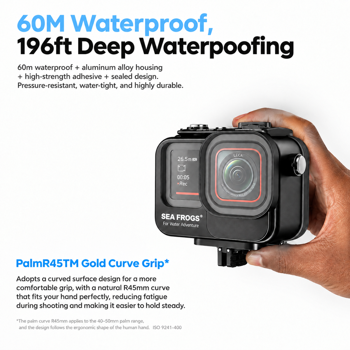 Waterproof Diving Housing Case for Insta360 Ace Pro 2 | Heavy-Duty Metal Underwater Cover
