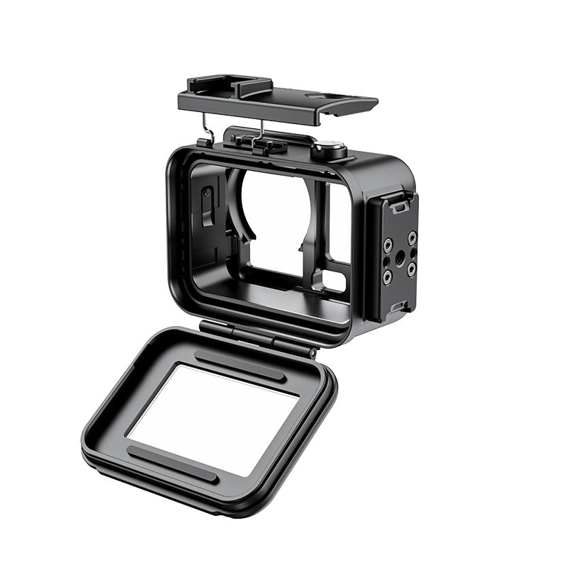 xkodak 60m/196ft Aluminum Alloy Waterproof Housing Case for DJI Osmo Action 4/5/6 with Optical Glass Lens & Cold Shoe