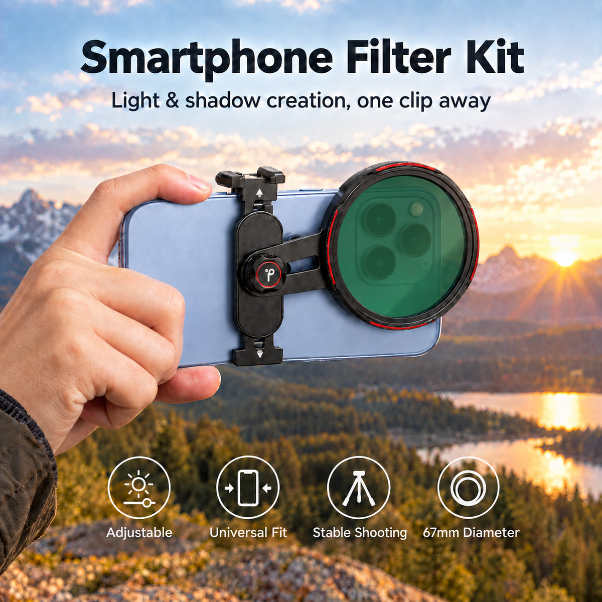 xkodak SnapPro 67 | Universal Mobile Filter System